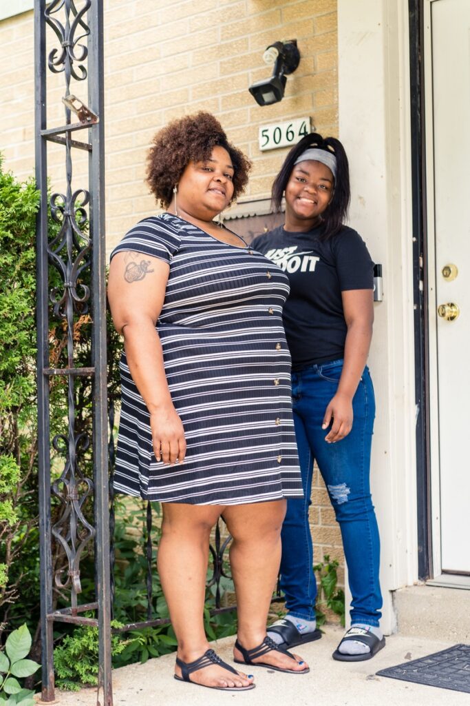 Acts homeowner Rebecca and her daughter